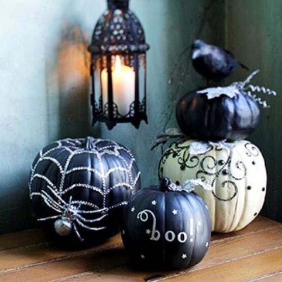 43 black and white halloween decorations farmfoodfamily