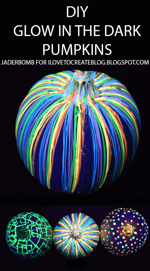 Glow in the Dark Pumpkins | No-Carve Pumpkin Decorating Ideas For This Halloween