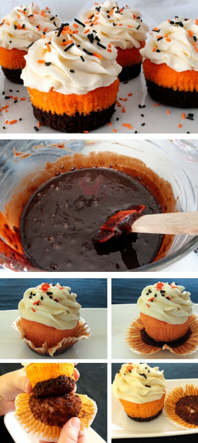 Brownie Cupcakes | Halloween Inspired Recipes: How to Make Simple Halloween Party Food