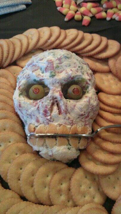 Skull Cheeseball | Halloween Party Food Ideas | Halloween Party Themes For Adults