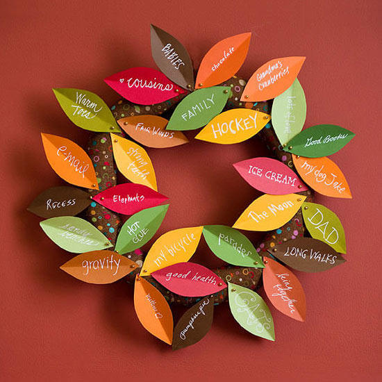 Thanksgiving Wreath | Thanksgiving Gifts Kids Can Make - FarmFoodFamily.com