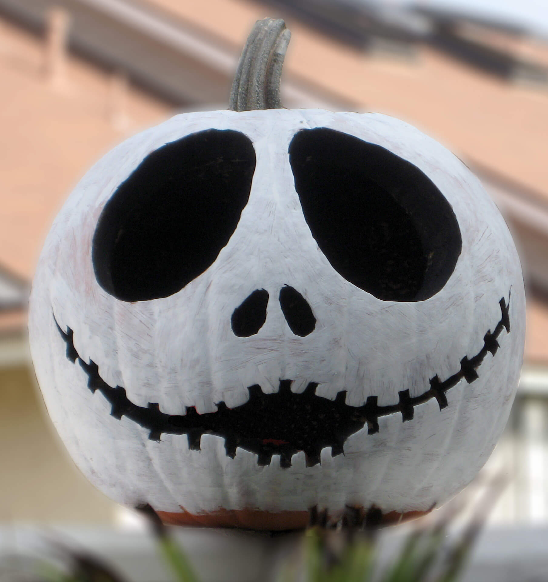 Jack Skellington Pumpkin | No-Carve Pumpkin Decorating Ideas For This Halloween