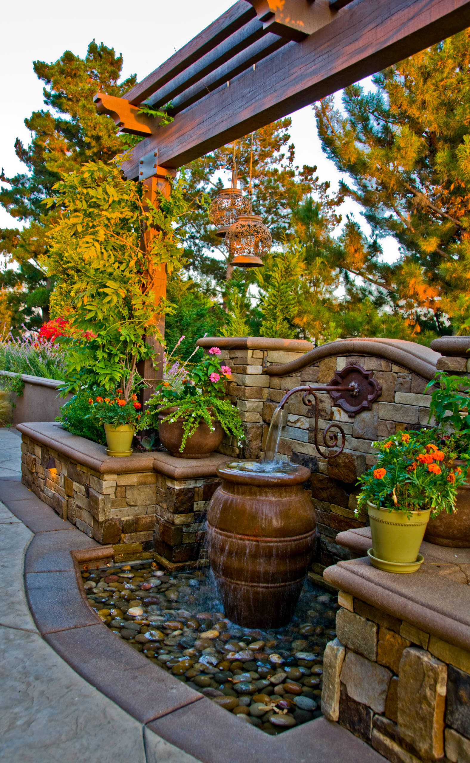 6 water feature retaining wall ideas farmfoodfamily