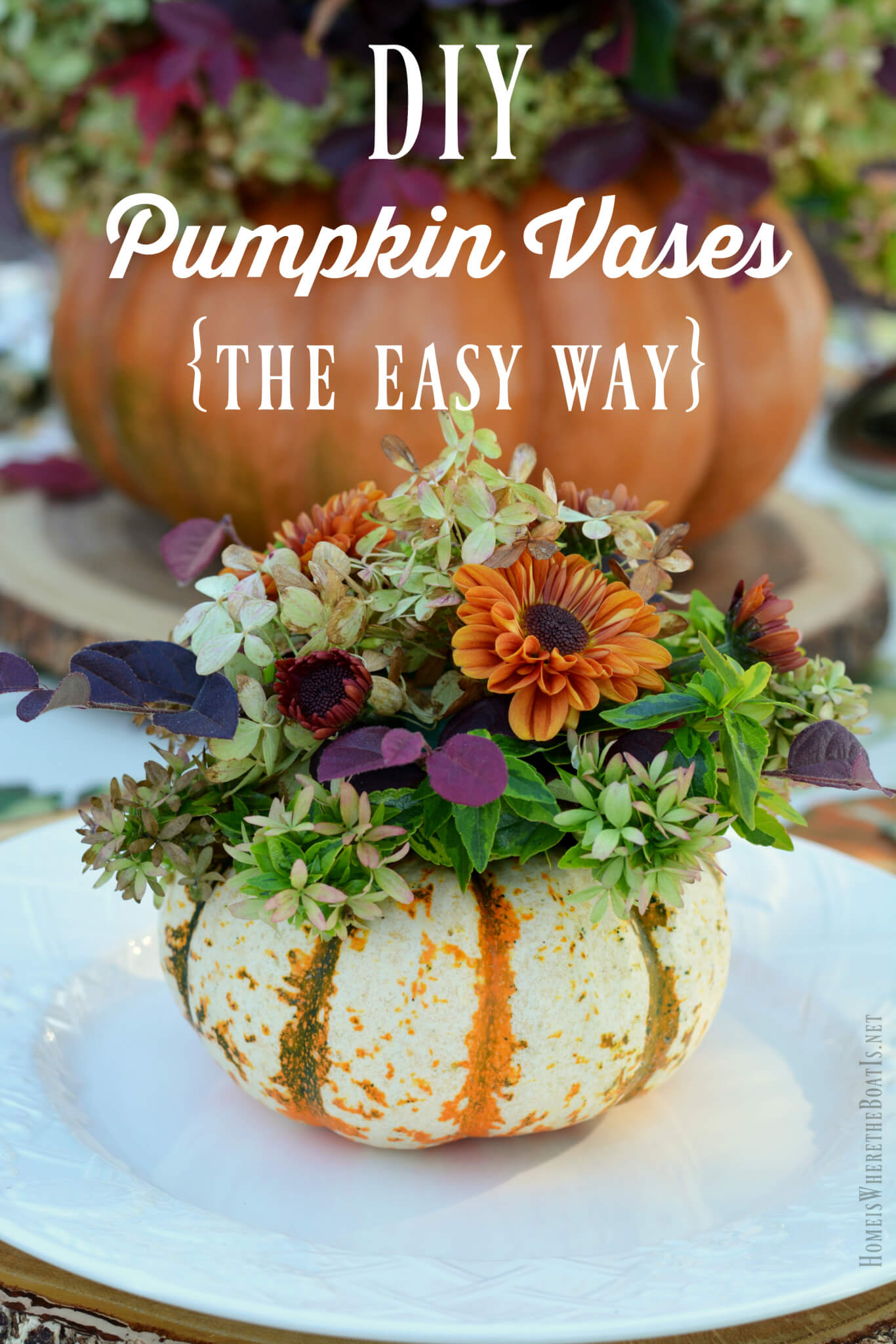 DIY Pumpkin Vase | Best Thanksgiving Centerpieces