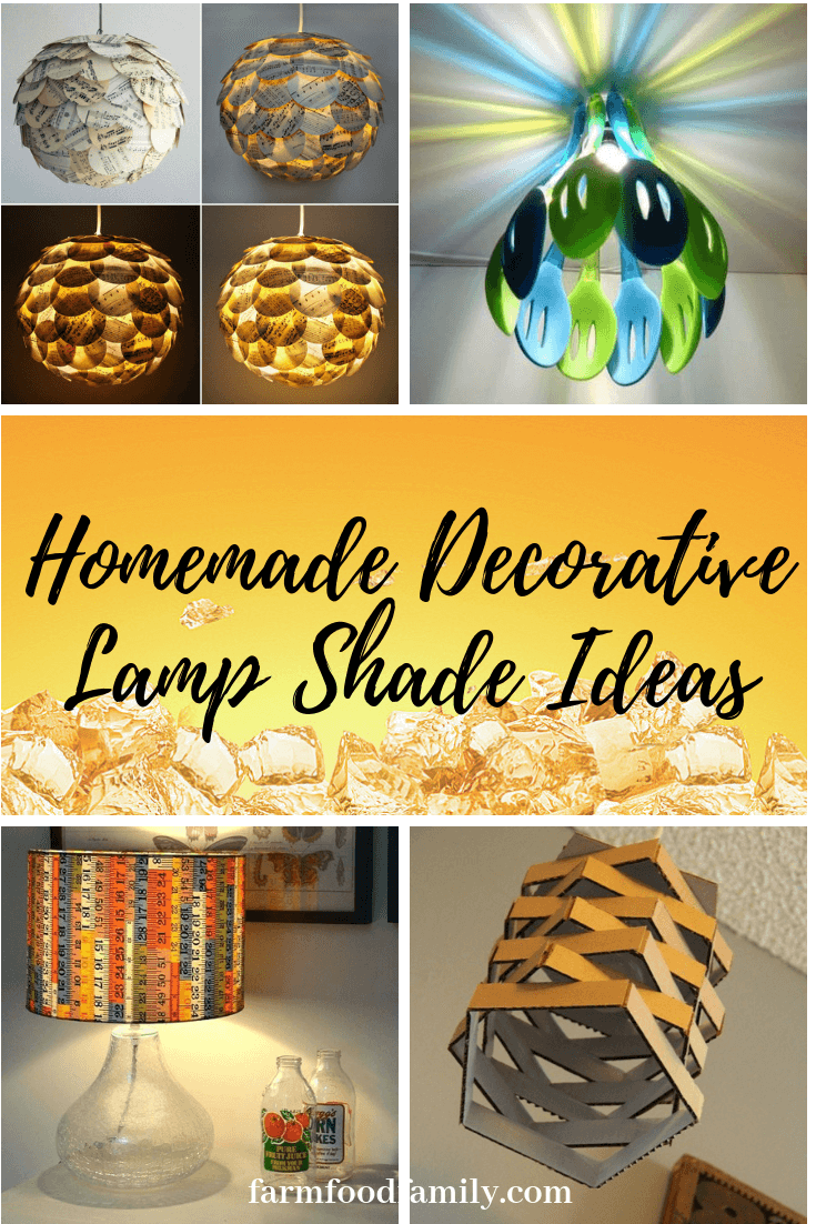 Homemade decorative lampshade ideas