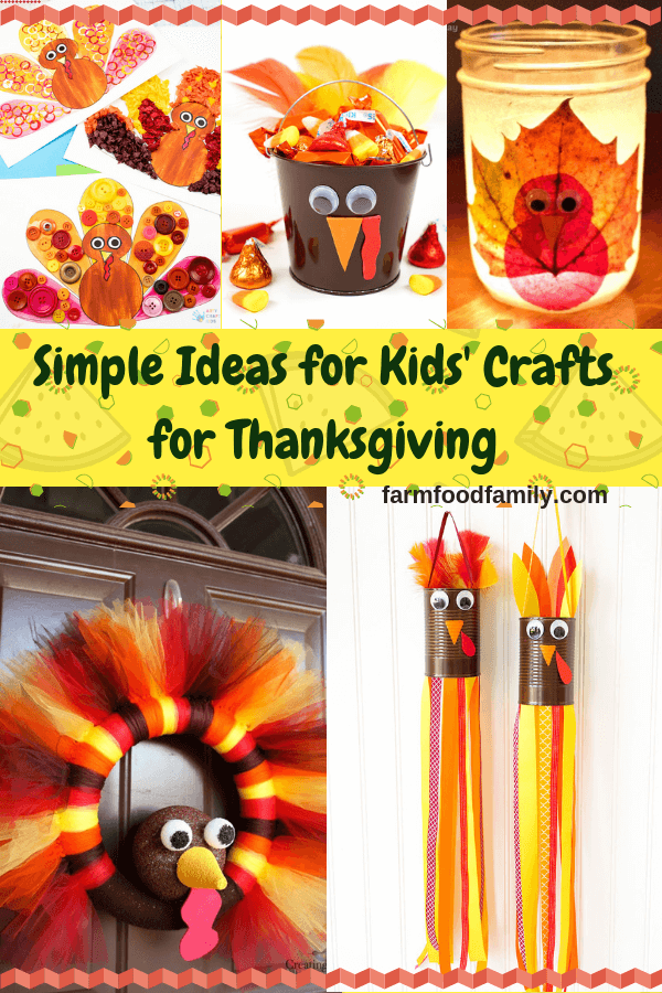 Simple Ideas for Kids' Crafts for Thanksgiving