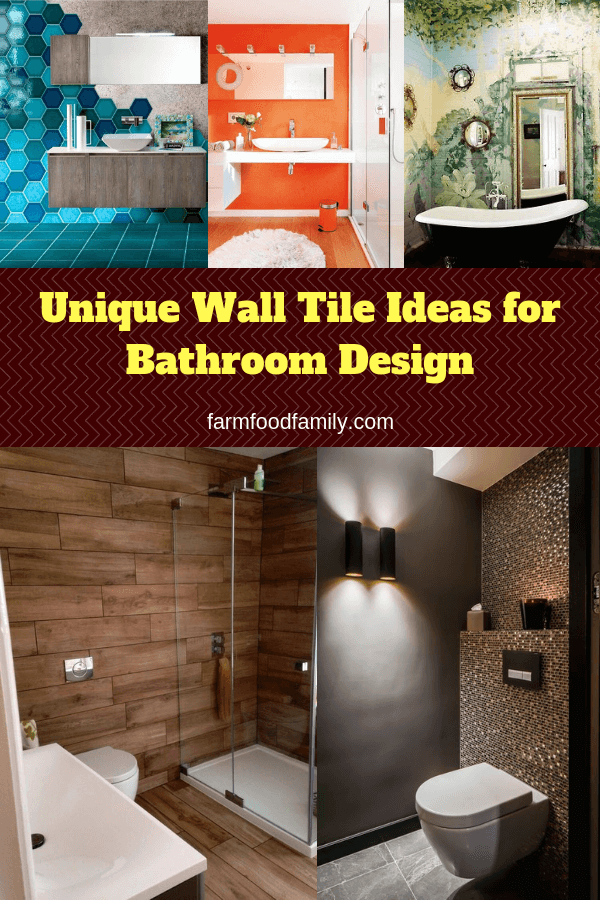 Unique Wall Tile Ideas for Bathroom Design
