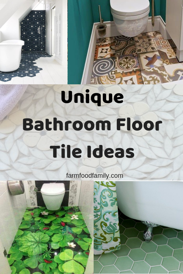 Unique Bathroom Floor Tile Ideas