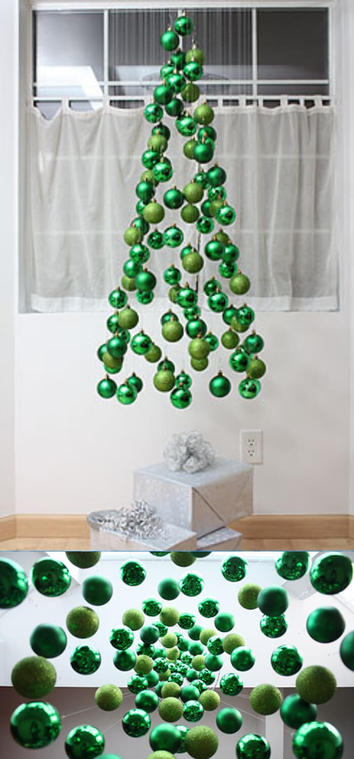 Christmas tree ornament mobile