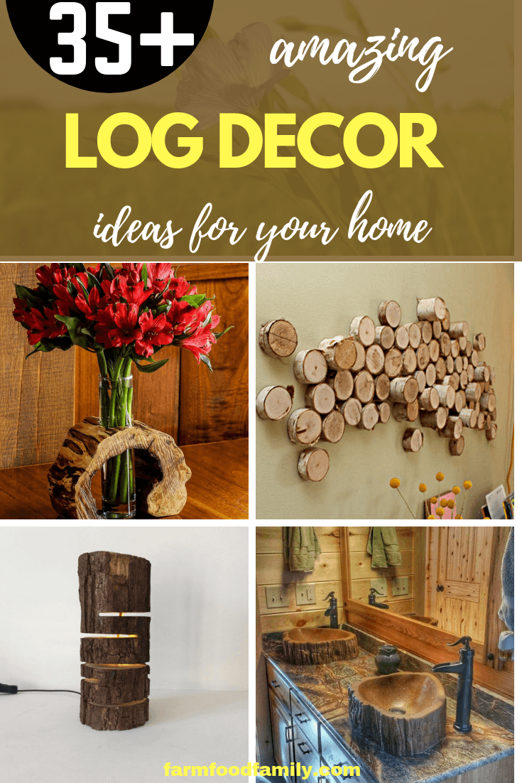 wooden log decor ideas