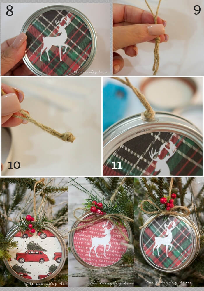 Lid Christmas Ornament | Cute and Easy Christmas Ornament Ideas