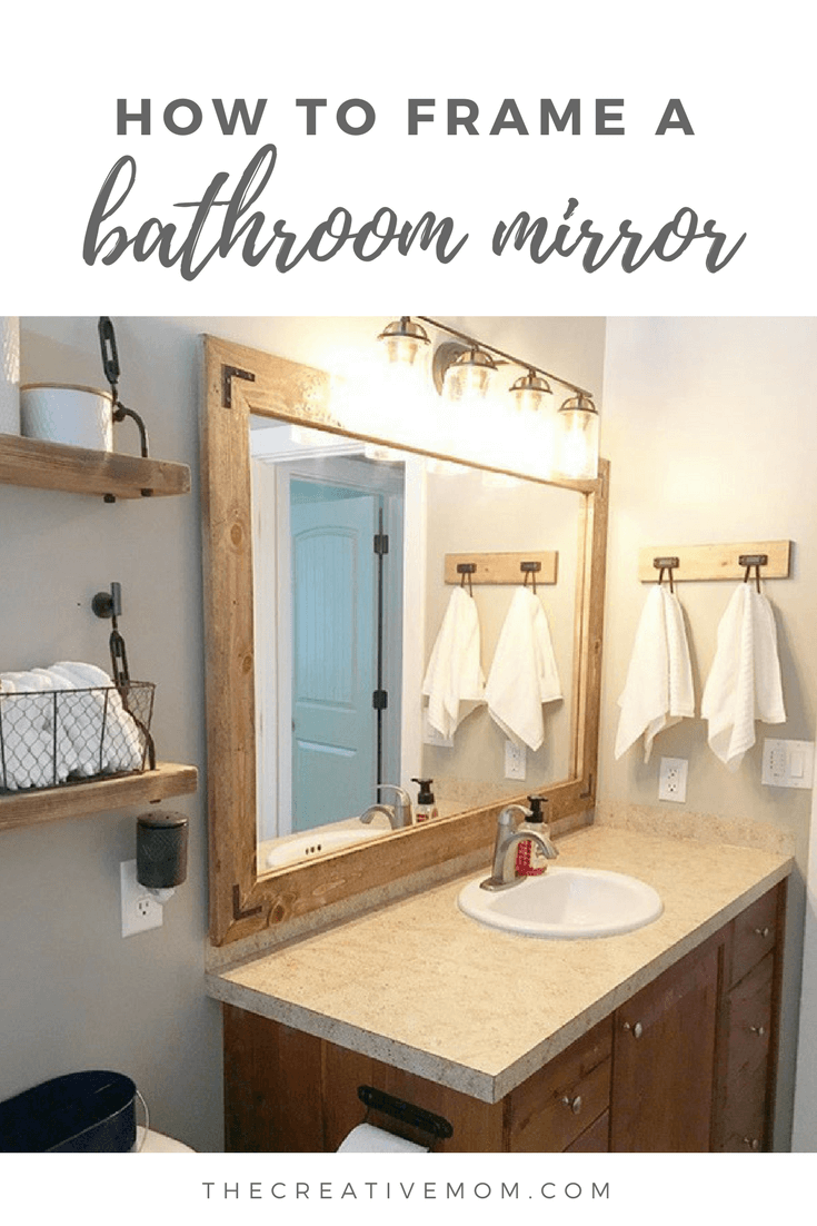 How to frame a bathroom mirror