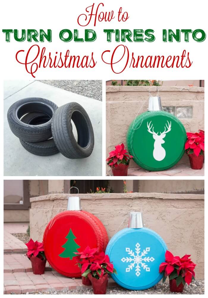 How To Make Giant Christmas Ornaments From Old Tires