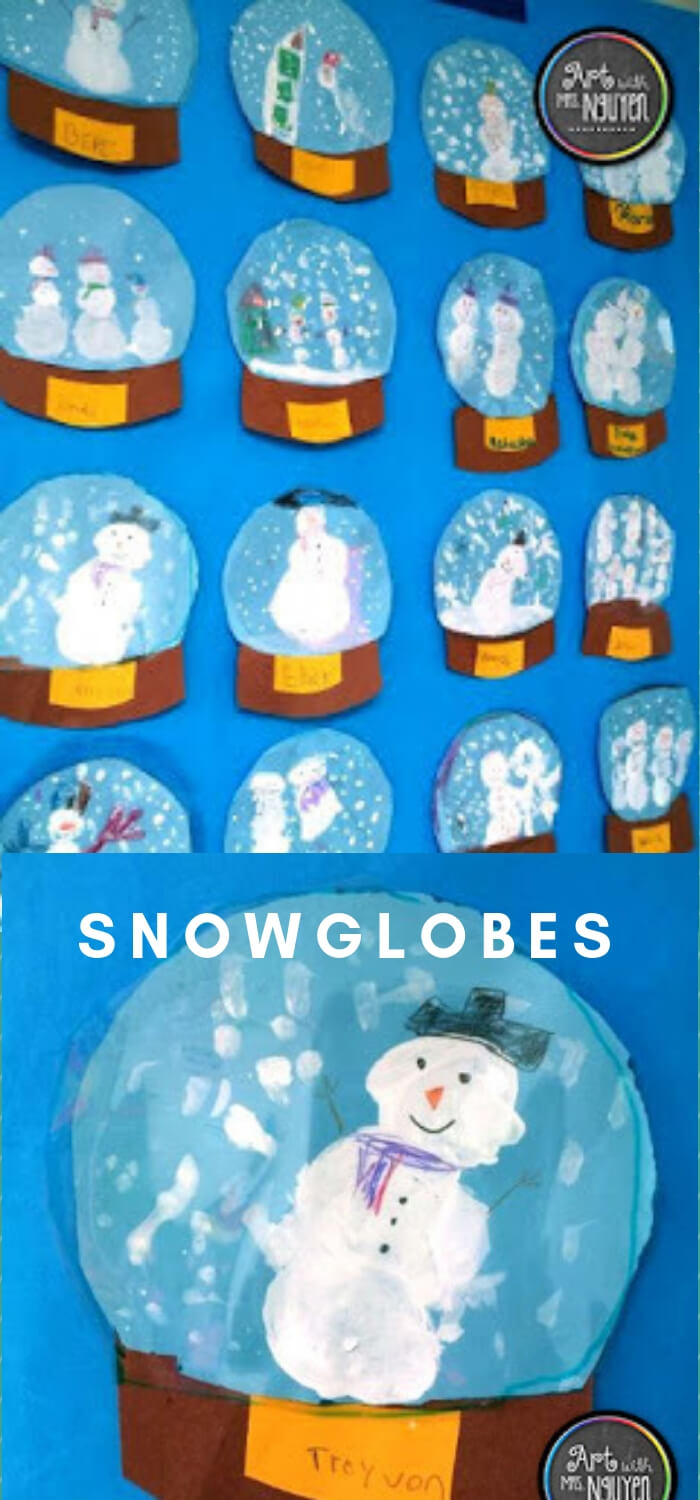 Snowglobes | Christmas Craft Ideas for Preschoolers