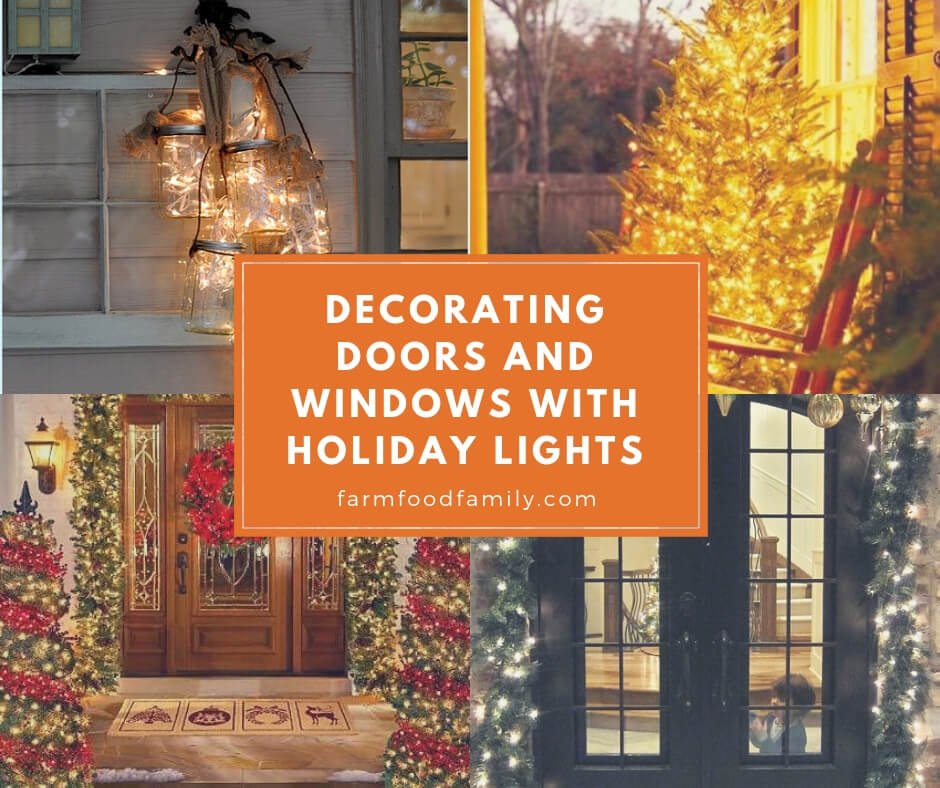 Decorating Doors and Windows with Holiday Lights
