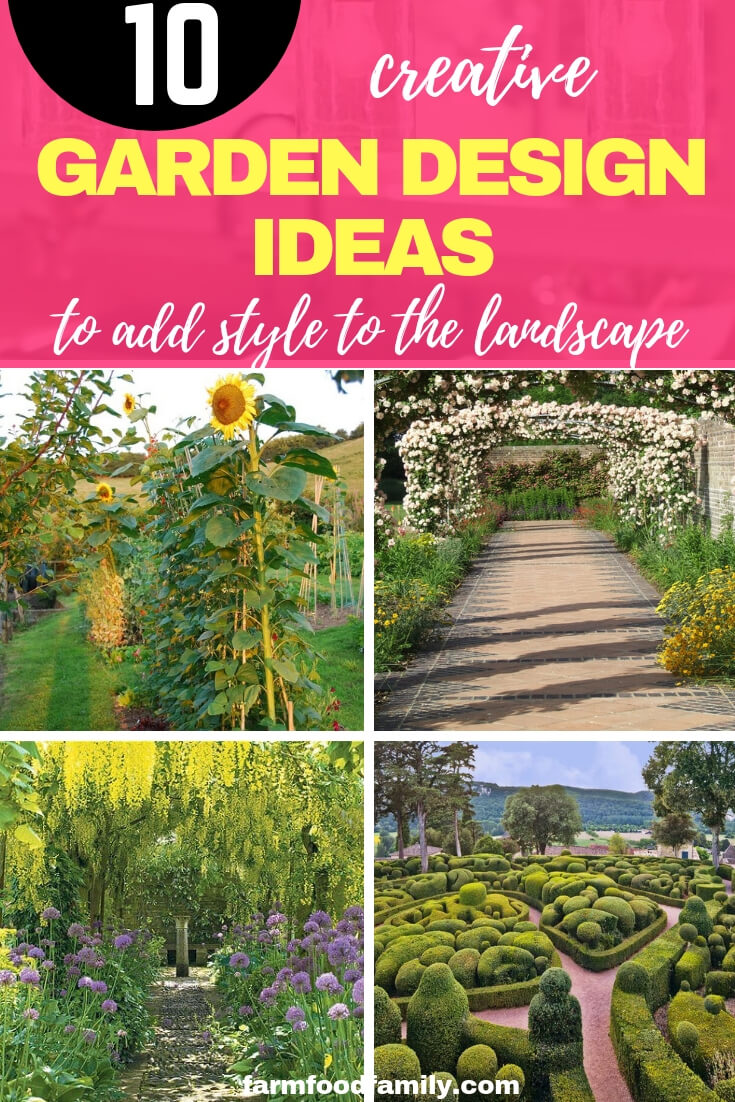 creative garden design ideas to landscape