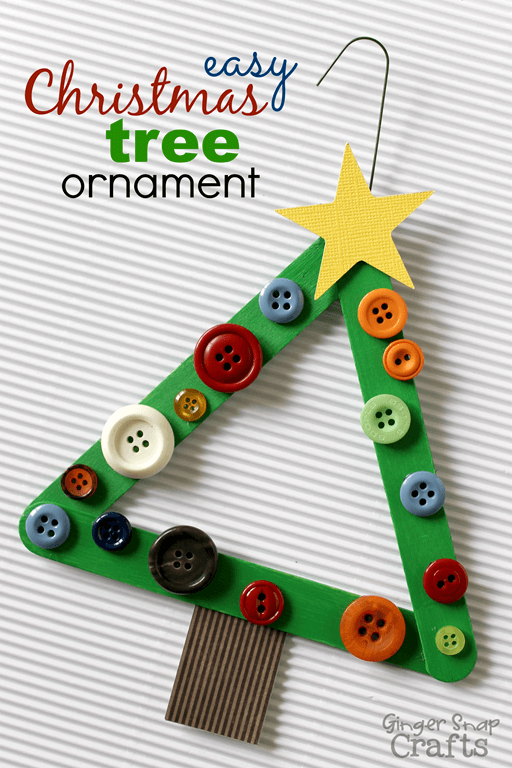Christmas Tree Ornament | Homemade Ornaments | Easy, Inexpensive, and Creative Christmas Crafts for Kids