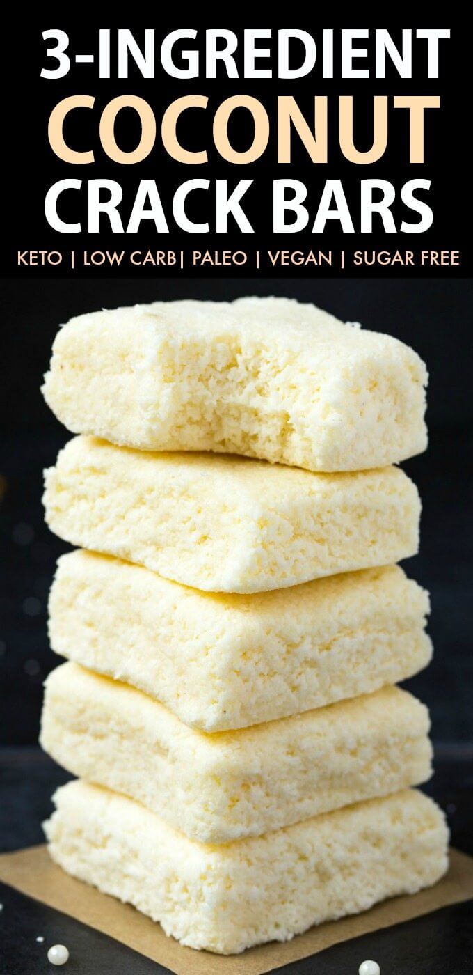 Keto No Bake Coconut Crack Bars