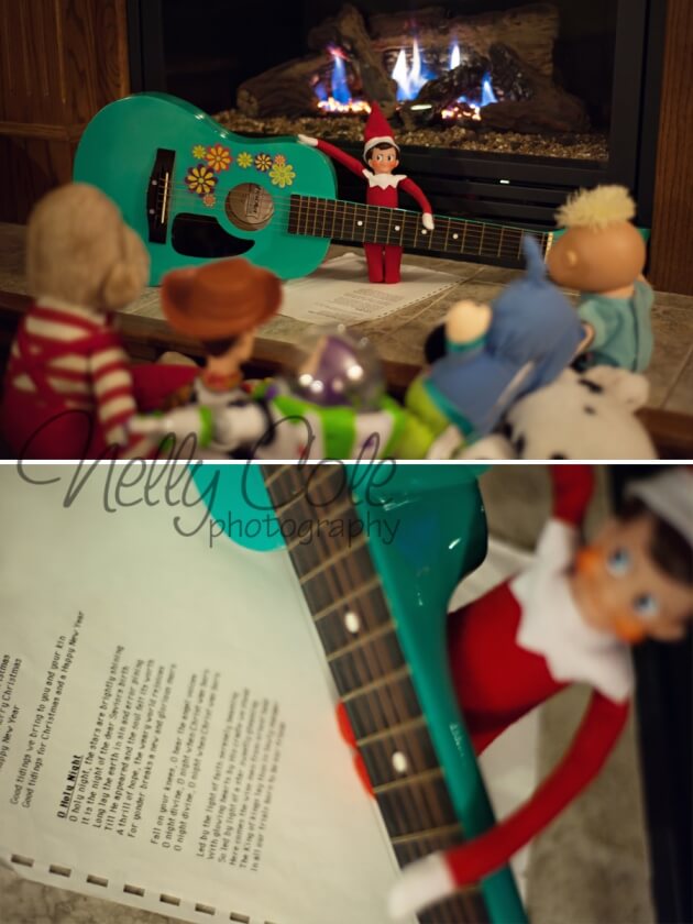 Playing Christmas songs | Fun & Simple Elf on Shelf Ideas For This Christmas