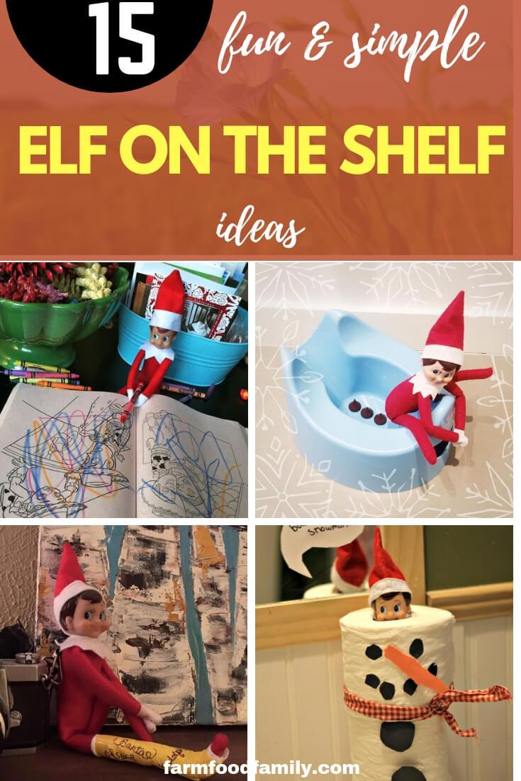Simple Elf on the shelf ideas