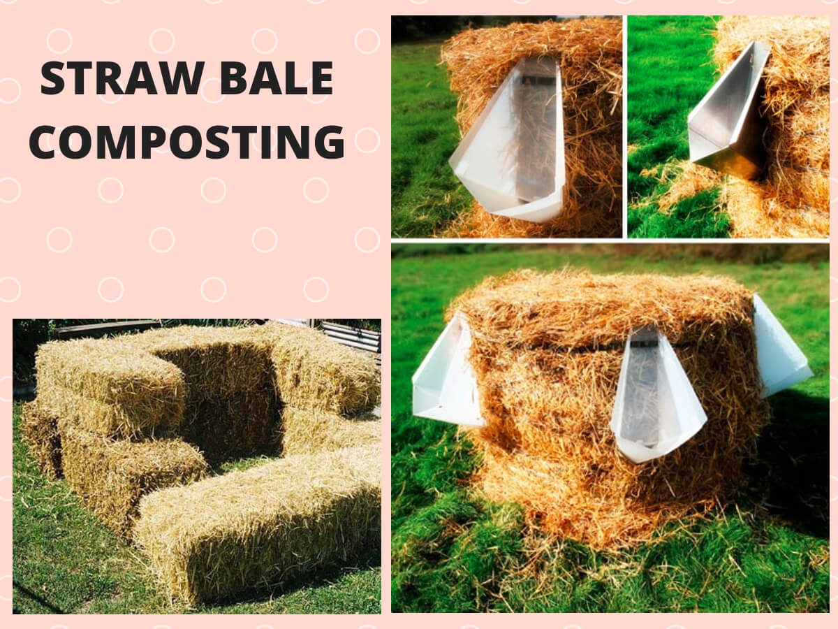 Straw bale composting