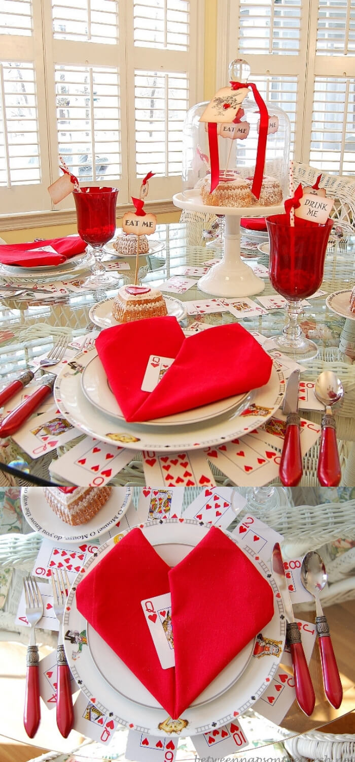 Whimsical Valentine Tablescape | Valentine's Day Decorating Ideas For Your Lovers | FarmFoodFamily.com