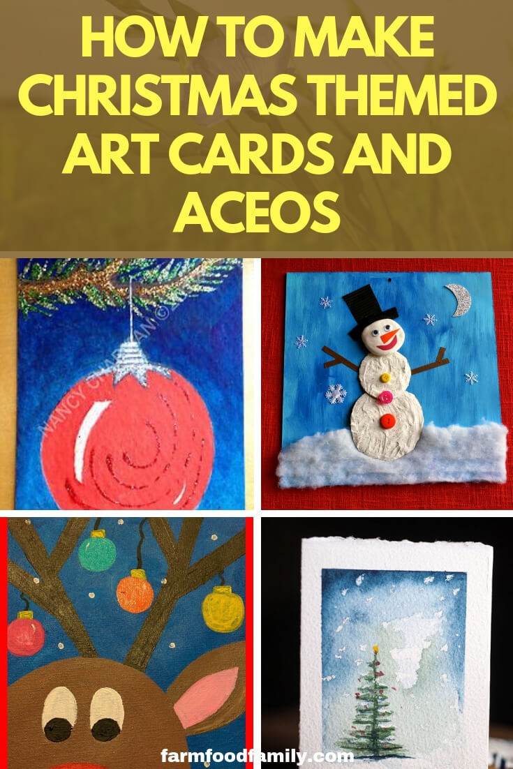 How to Make Christmas Themed Art Cards and ACEOs