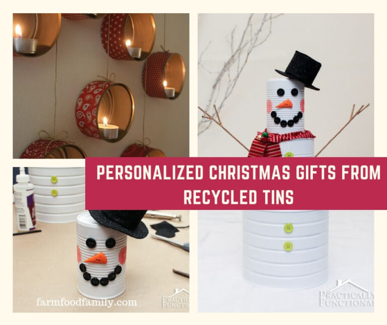 Christmas gifts: Personalized Christmas Gifts from Recycled Tins