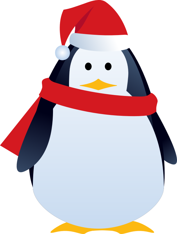 Christmas Pinguin Clipart