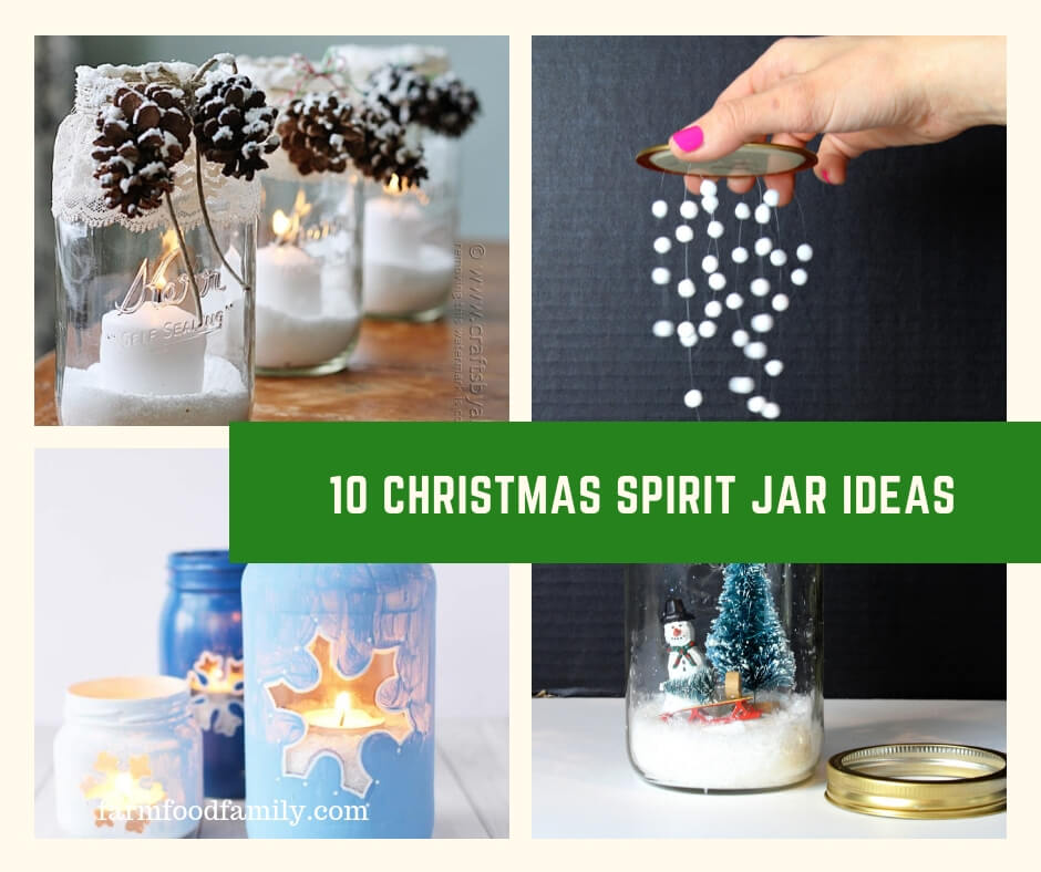 An Easy Christmas Gift: 10 Christmas Spirit Jar Ideas