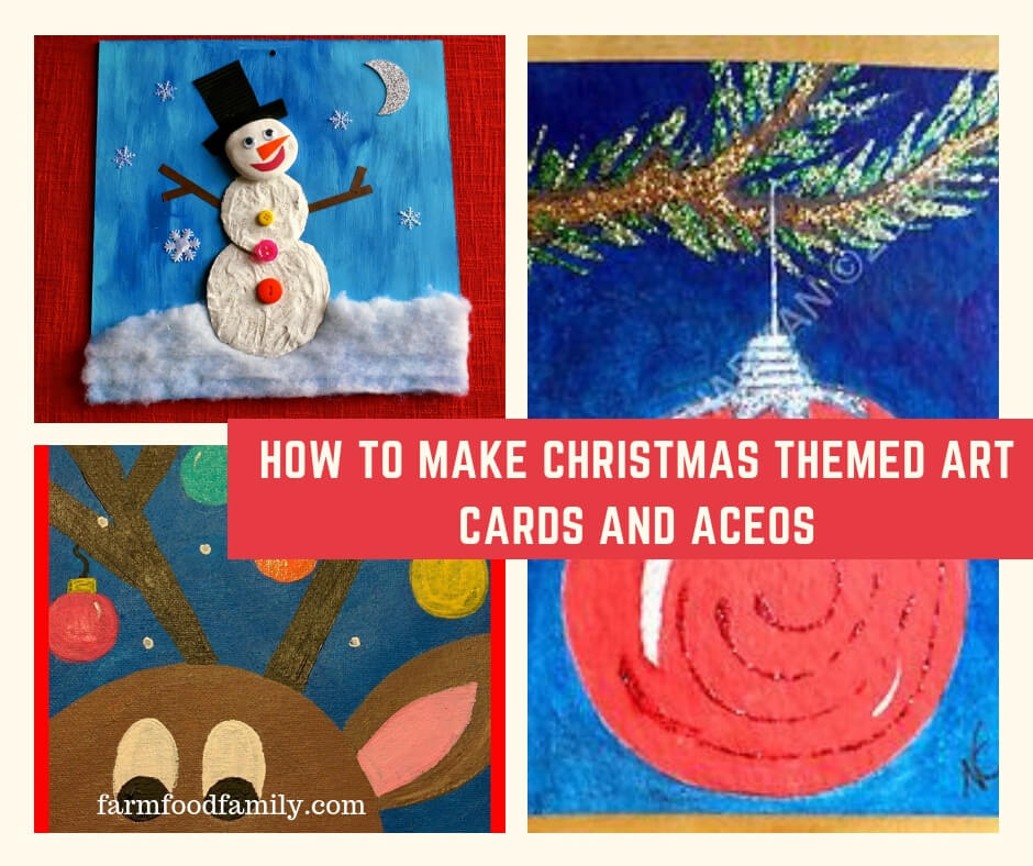 How to Make Christmas Themed Art Cards and ACEOs