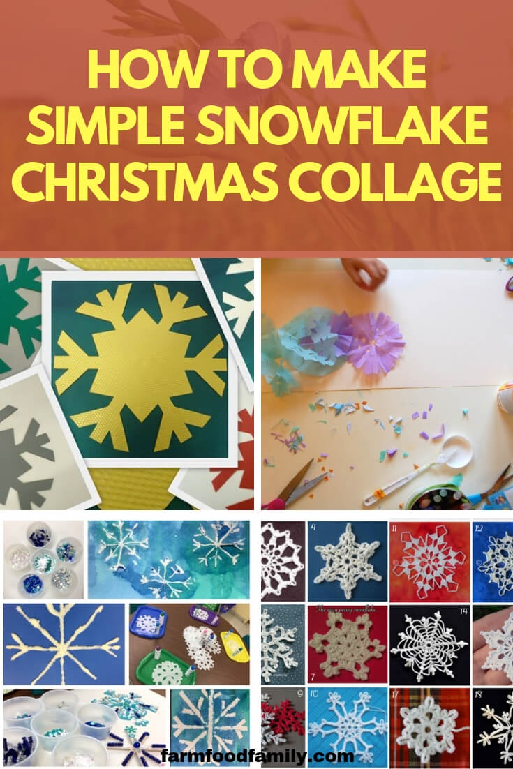 How to Make Simple Snowflake Christmas Collage