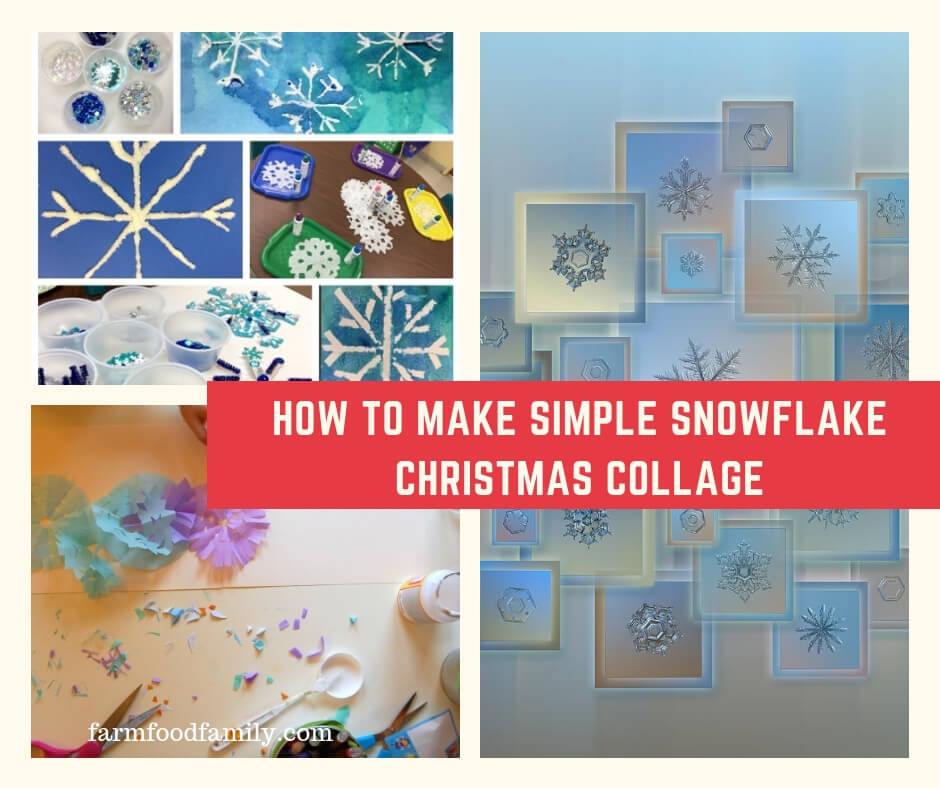 How to Make Simple Snowflake Christmas Collage