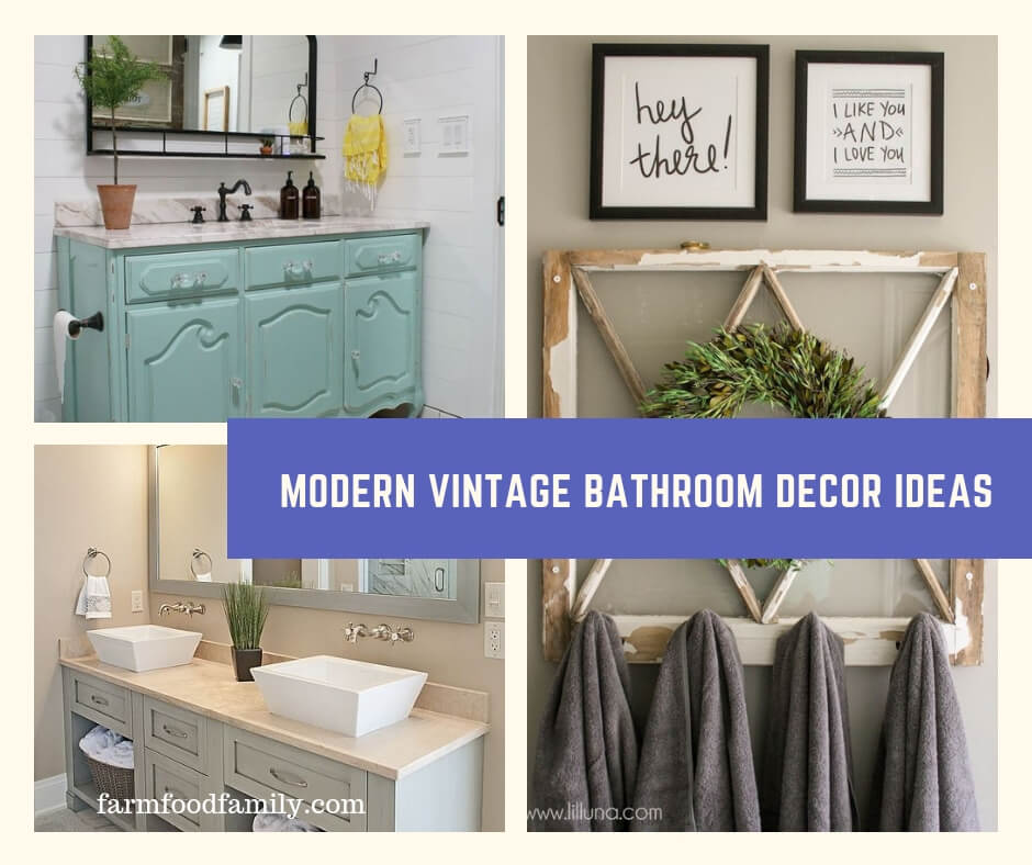 Modern Vintage Bathroom Decor Ideas