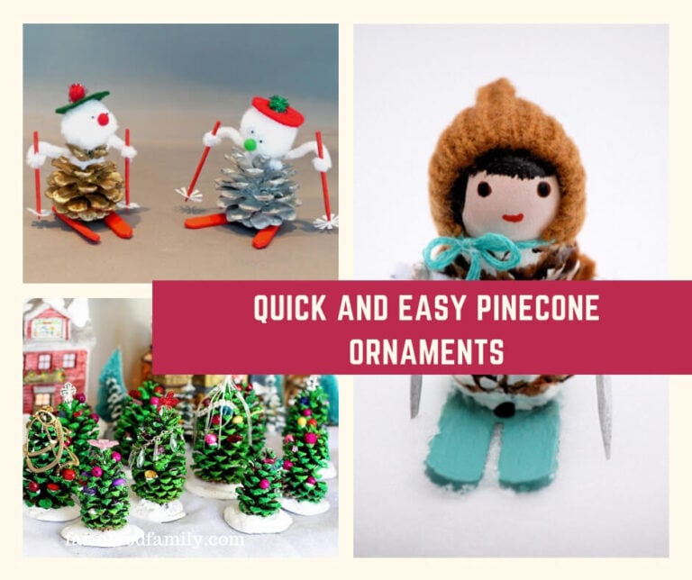 27+ Quick and Easy Pinecone Christmas Ornaments