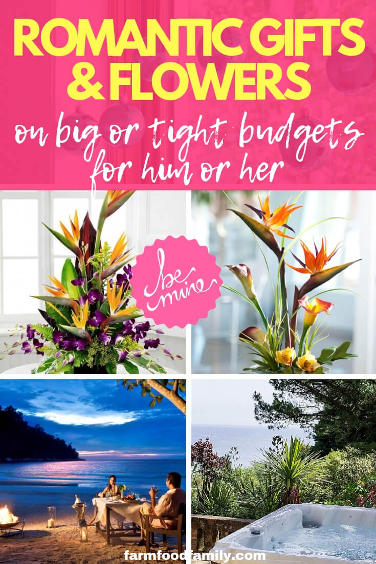 Romantic Gifts & Flowers on Big or Tight Budgets For Him or Her