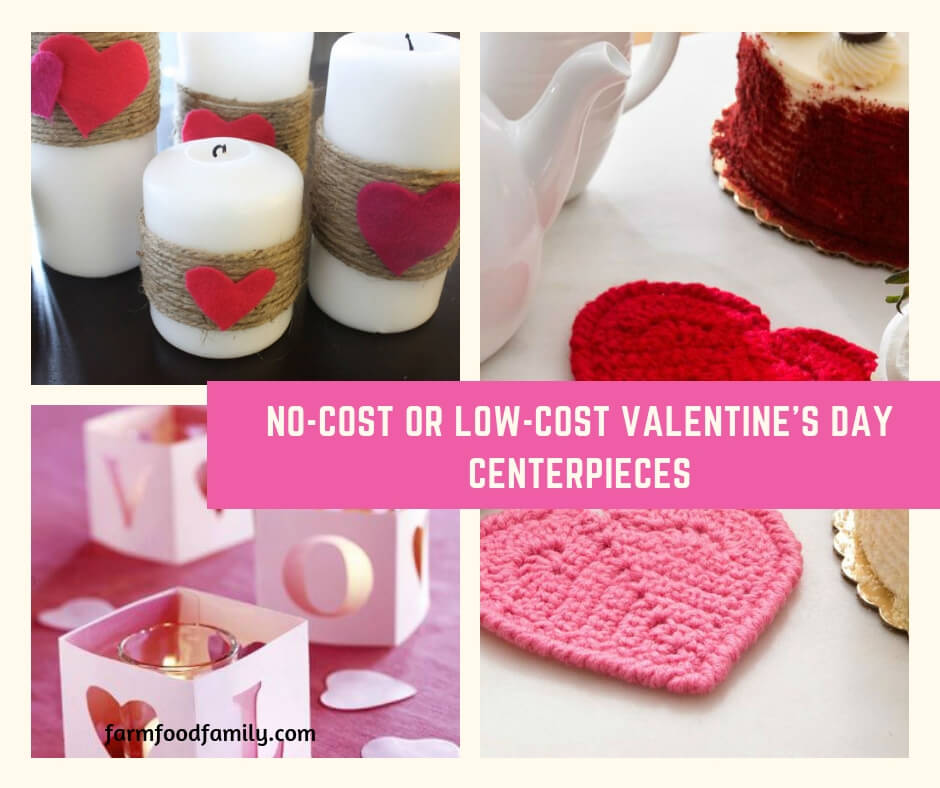 No-Cost or Low-Cost Valentine's Day Centerpieces