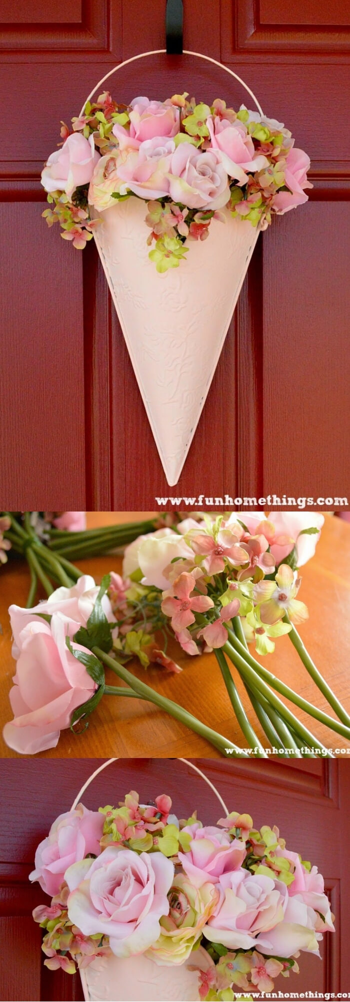 Easy and Simple DIY Spring Wreath Ideas | Spring Floral Door Hanging