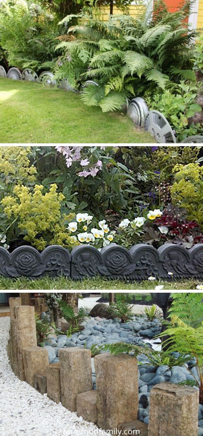 Decorative garden edging ideas