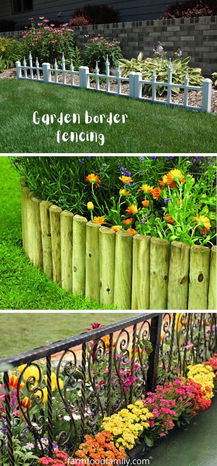 Garden border fencing for edging