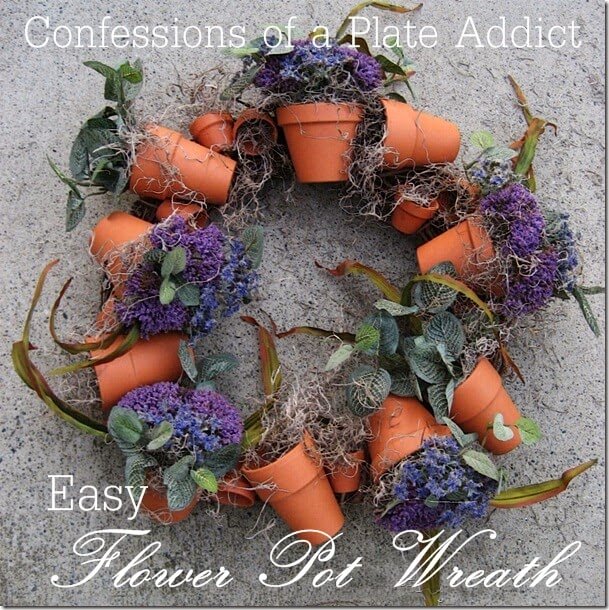 Easy and Simple DIY Spring Wreath Ideas | Easy Flower Pot Wreath