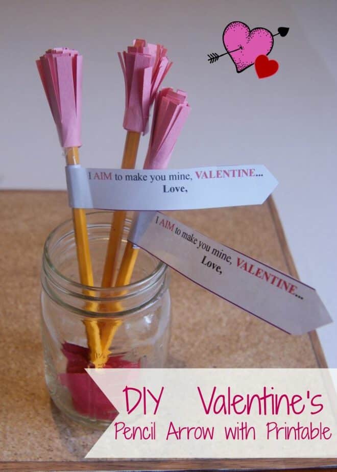 Cupid’s Arrow Non Candy Valentine - Valentine's Day Crafts for kids