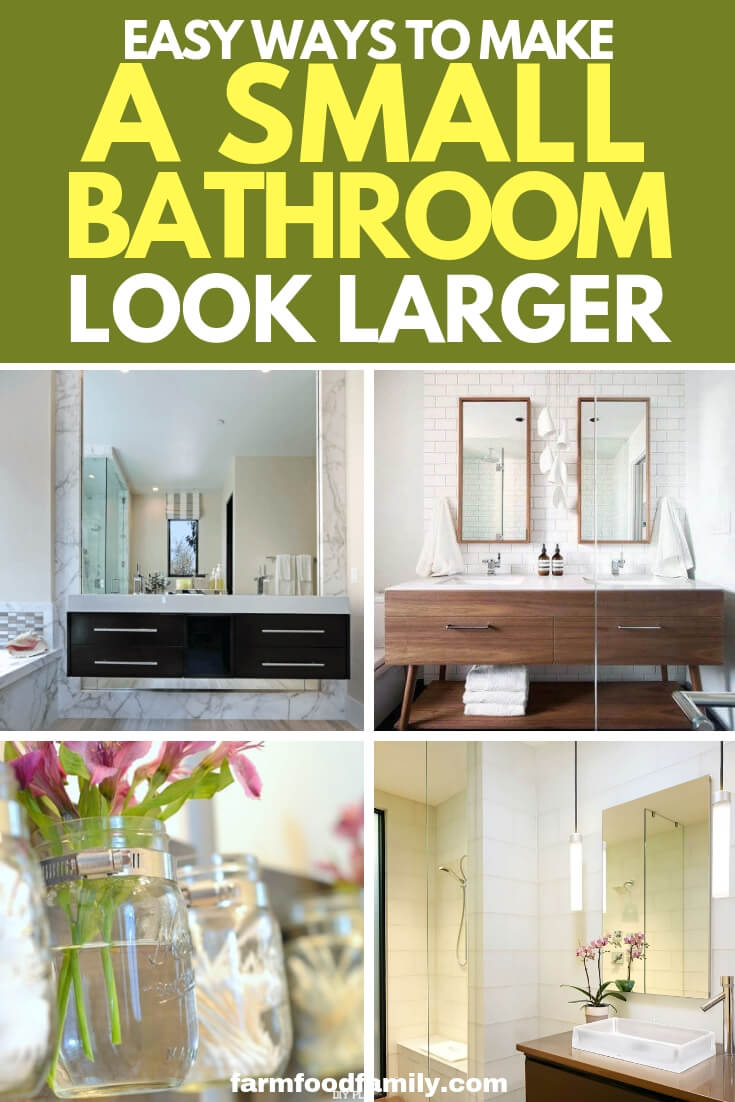 Easy Ways to Make a Small Bathroom Look Larger