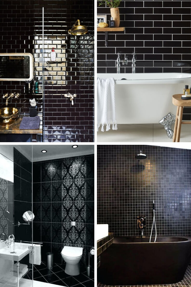 Black Bathroom Tile Ideas 3 | Bathroom Tile Design: Ideas for Incorporating Tile into the Bathroom Design