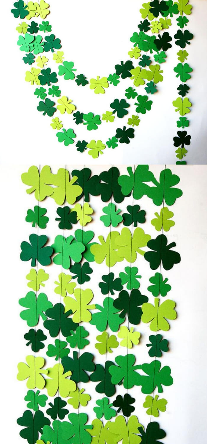 St Patricks Day garland | Creative St. Patrick’s Day Decor Ideas