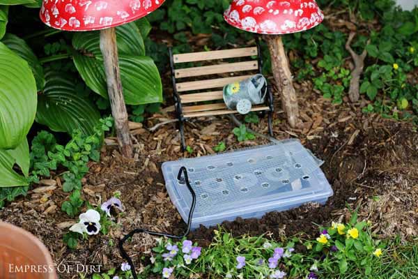 Fairy Fountain Garden | Best Repurposed Garden Ideas Using Shoe Box