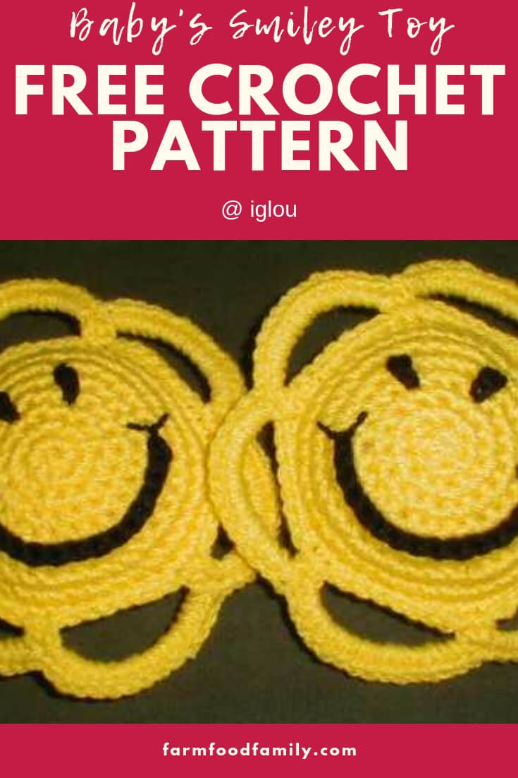 Baby's Smile Toy | Rattle Free Crochet Patterns For Baby