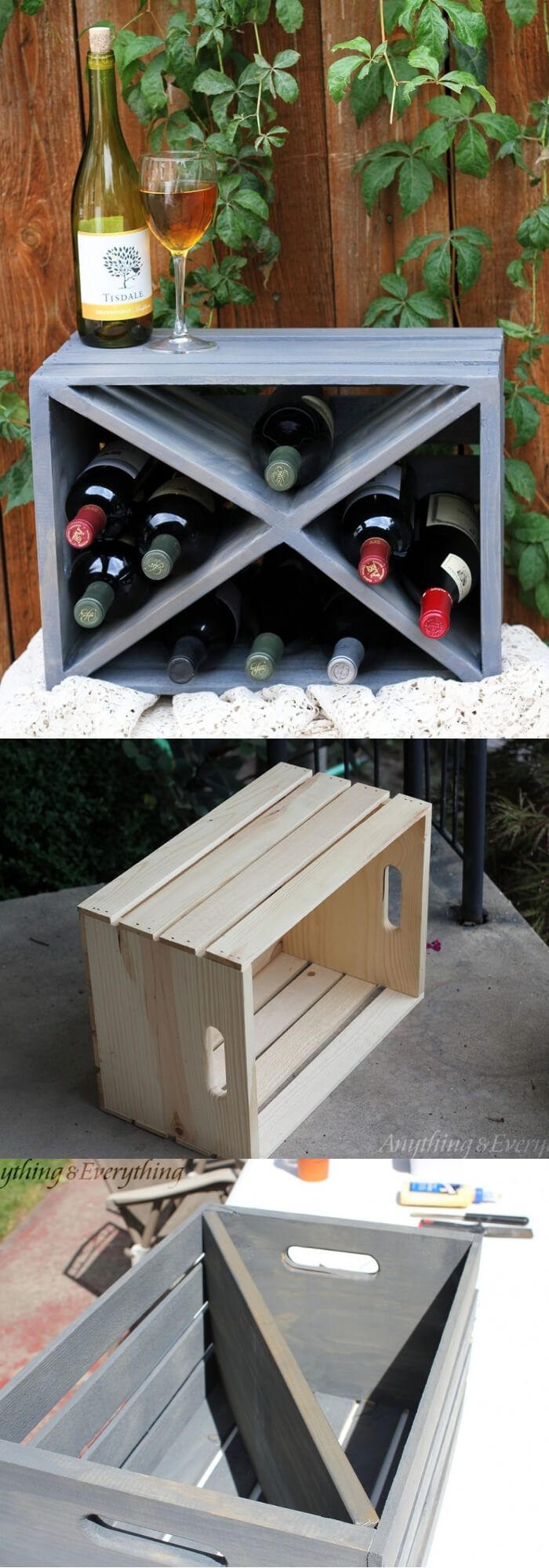 Crate Wine Rack | Best DIY Wood Crate Projects & Ideas