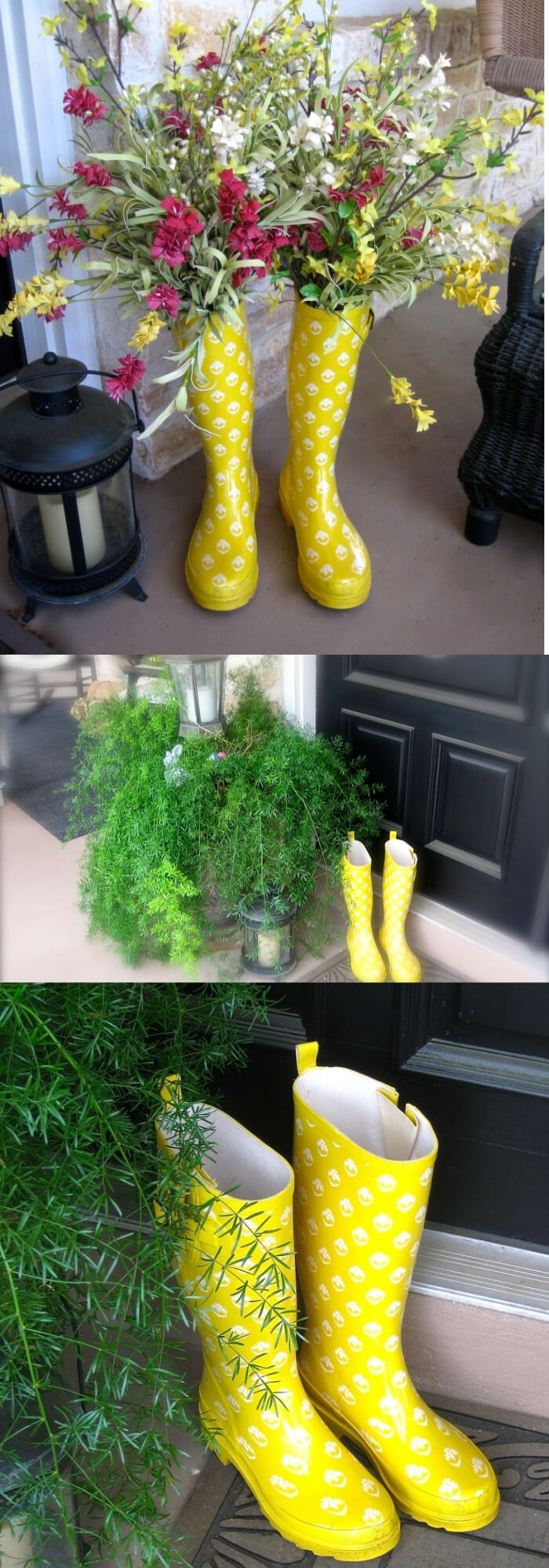 Cheap Rain Boots | DIY Spring Porch Decor Designs & Ideas