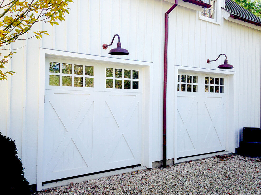 Custom wood garage doors | Best Garage Lighting Designs & Ideas